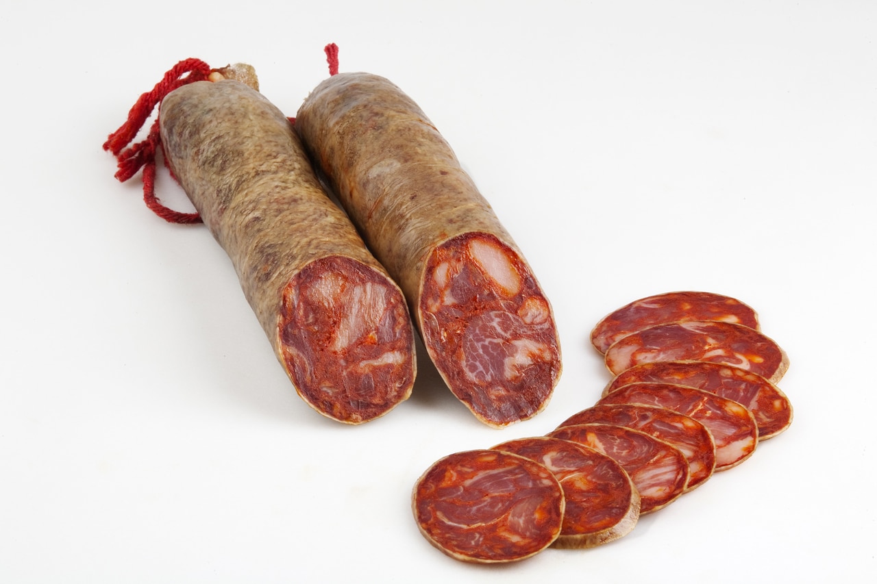 Chorizo cular iberique tranche
