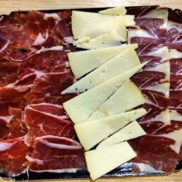 Coffret charcuterie iberique - Jambon pata negra et Fromage Manchego