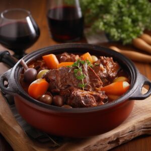 Rectete espagnol de ragout de queue de toro