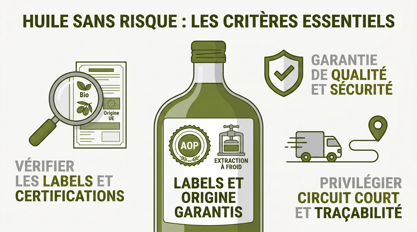 Huile d'olive danger : les points de vigilance à connaître 5 Critères de sélection pour une huile d'olive de qualité sans contaminants