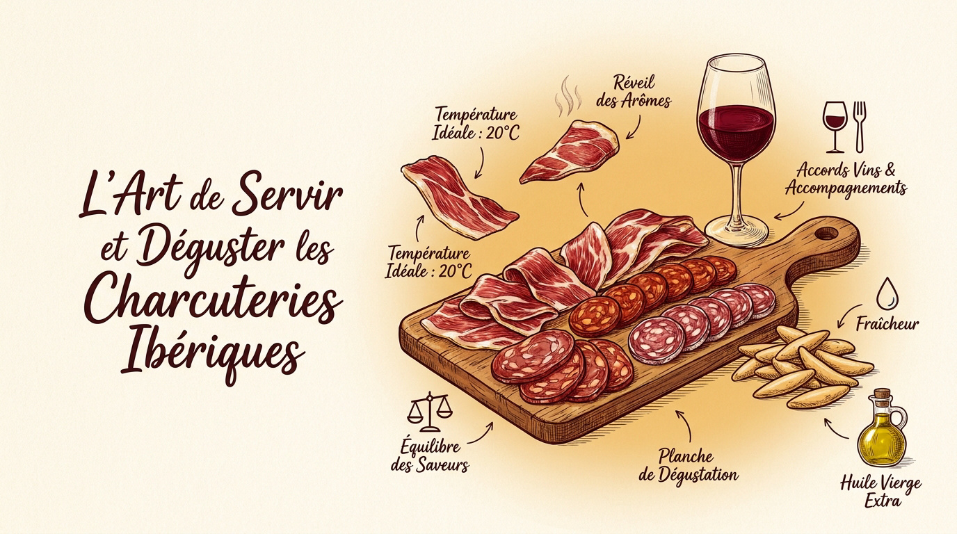 Guide complet des charcuteries ibériques (Lomo, Chorizo...) 9 Planche de charcuteries ibériques avec lomo, chorizo et jambon de bellota