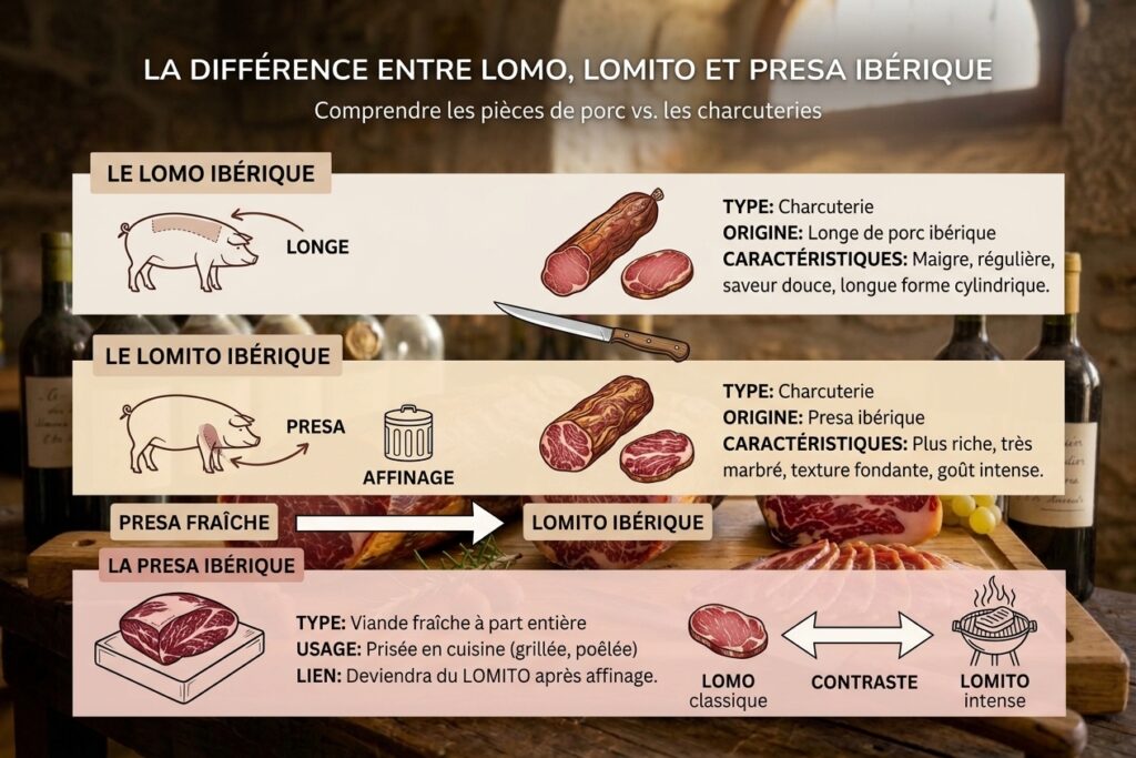 Lomo, lomito presa ibérique : quelles différences entre ces spécialités espagnoles ? 3 lomo lomito presa
