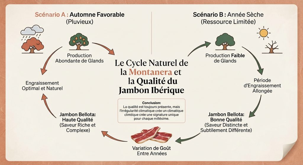 Montanera jambon ibérique : comment les glands influencent-ils la qualité ? 3 montanera jambon ibérique